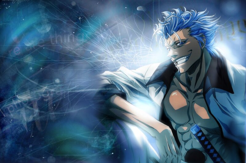 Blue-haired Anime Character — Blue, Dramatic, Sword, White Coat