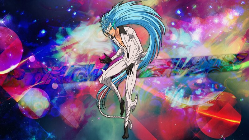Blue-haired Anime Character — Blue, Dramatic, White Suit