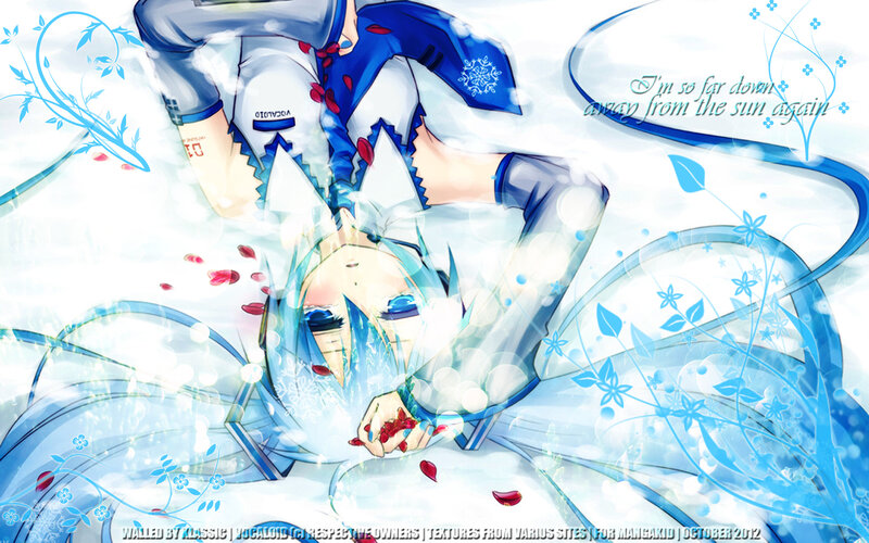 Blue-haired Anime Character — Blue, Dramatic, Winter