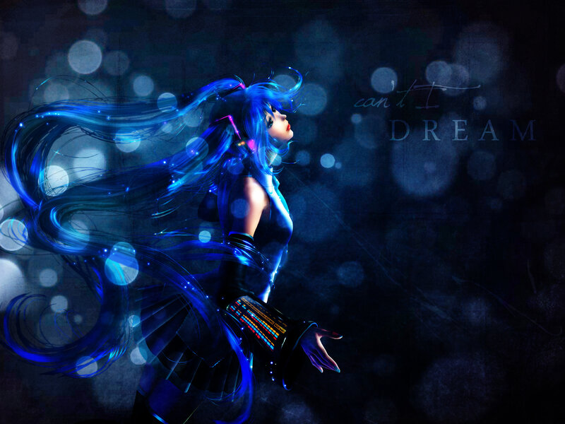 Blue-haired Anime Character — Blue, Dreamy, Dramatic