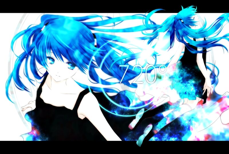 Blue-haired Anime Character — Blue, Dynamic, Long Hair