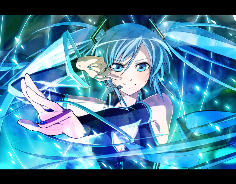 Blue-haired Anime Character — Blue, Dynamic