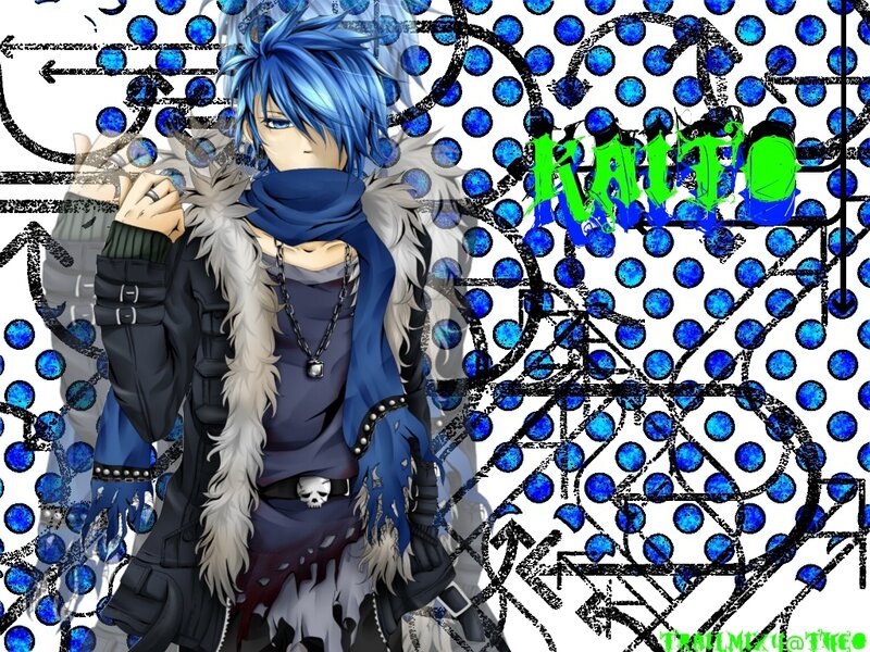 Blue-haired Anime Character — Blue, Edgy