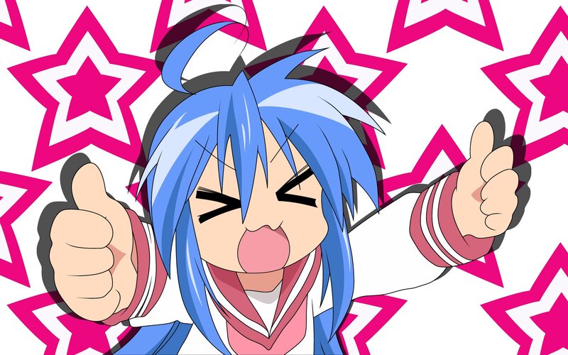 Blue-haired Anime Character — Blue, Energetic, Stars