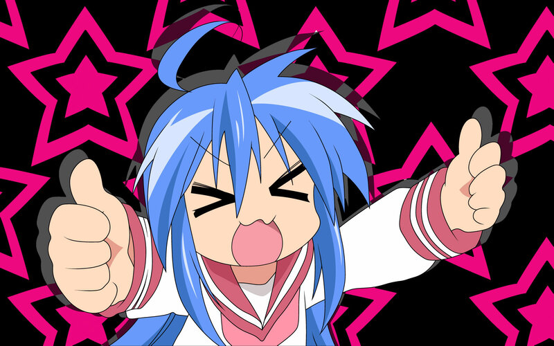 Blue-haired Anime Character — Blue, Energetic