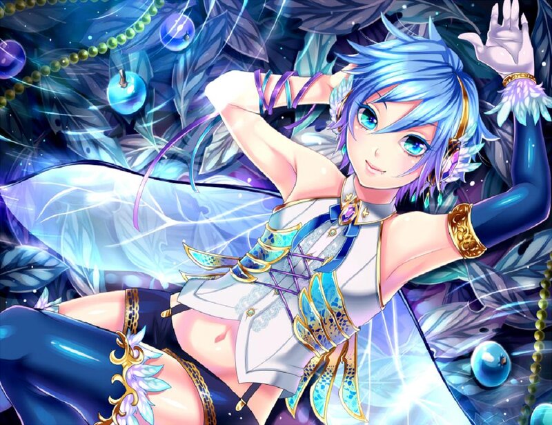 Blue-haired Anime Character — Blue, Fantastical