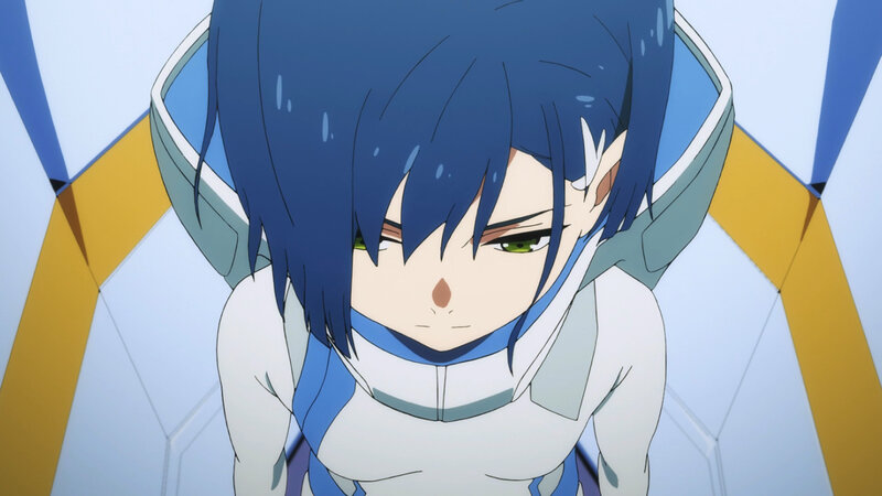 Blue-haired Anime Character — Blue, Intense, Sweat