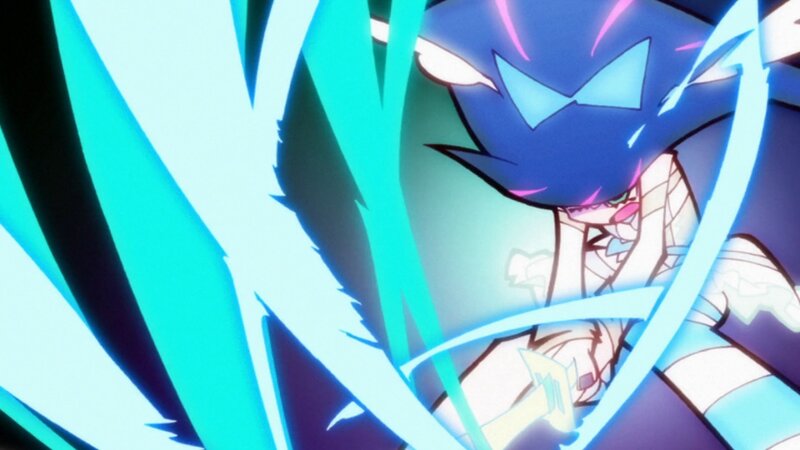 Blue-haired Anime Character — Blue, Intense