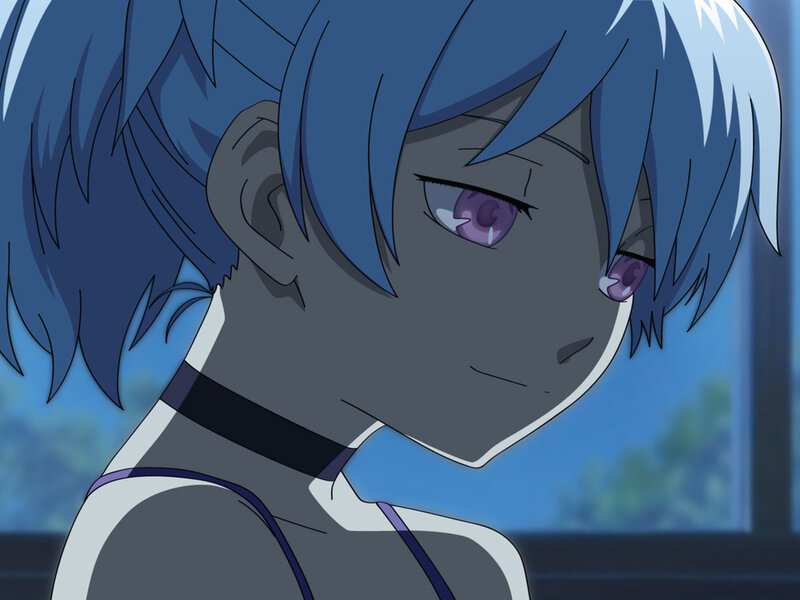 Blue-haired Anime Character — Blue, Melancholic, Tear