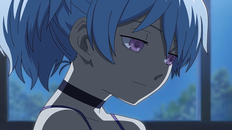 Blue-haired Anime Character — Blue, Melancholic, Window, Tear
