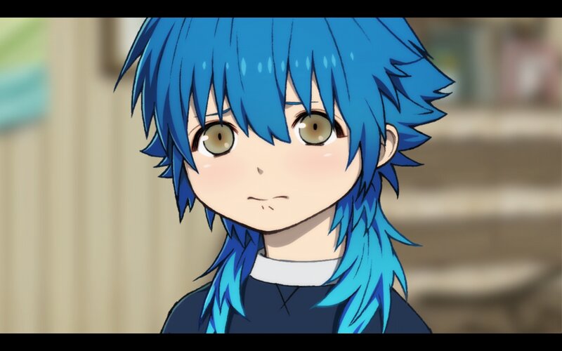 Blue-haired Anime Character — Blue, Neutral, Clothing