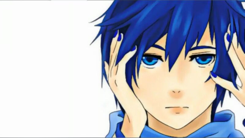 Blue-haired Anime Character — Blue, Neutral
