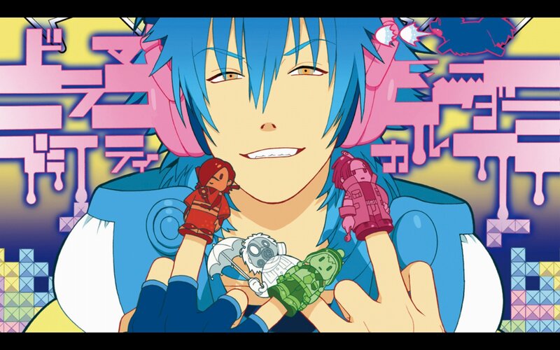 Blue-haired Anime Character — Blue, Playful, Figurines