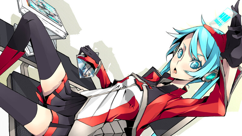 Blue-haired Anime Character — Blue, Playful, Glasses