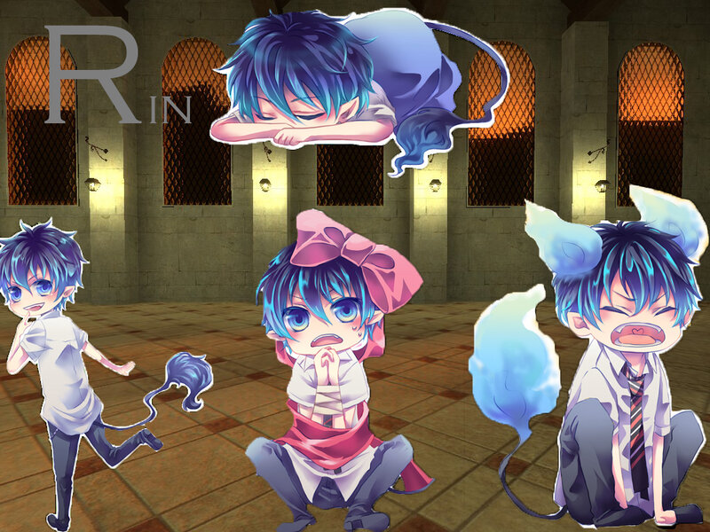 Blue-haired Anime Character — Blue, Playful, Night