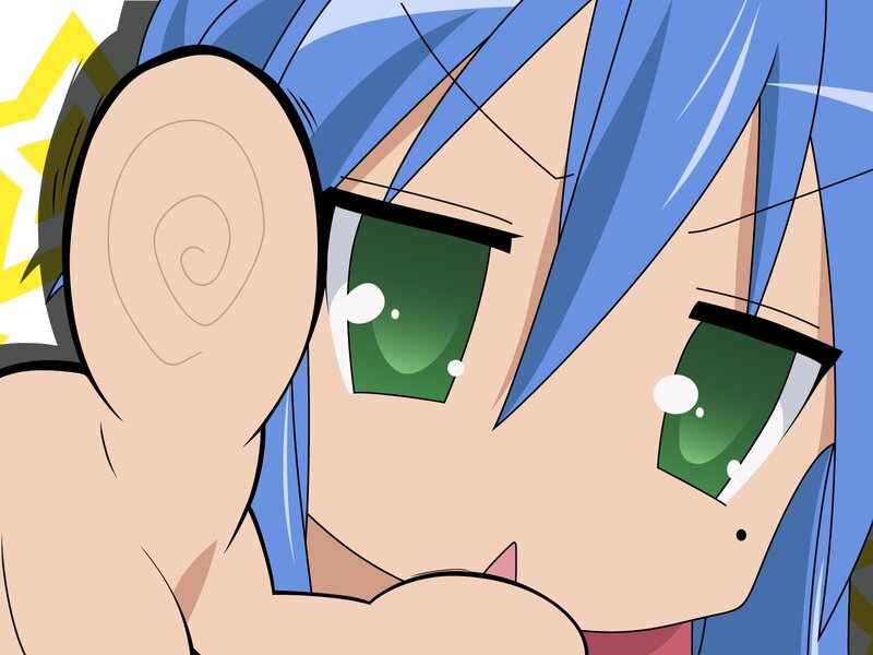blue-haired anime character close-up