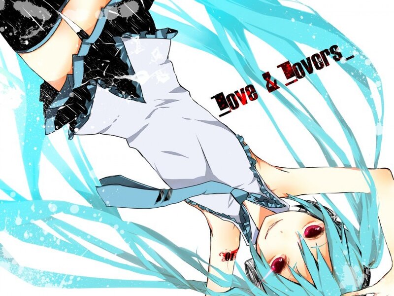 Blue-haired Anime Character — Cyan, Dramatic, Blood
