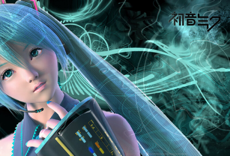 Blue-haired Anime Character — Cyan, Futuristic