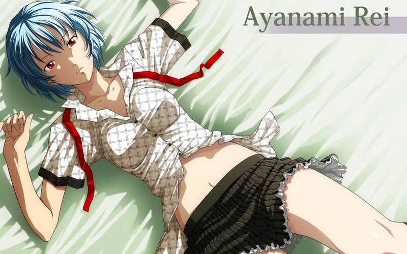 Blue-haired Anime Character — Green, Calm
