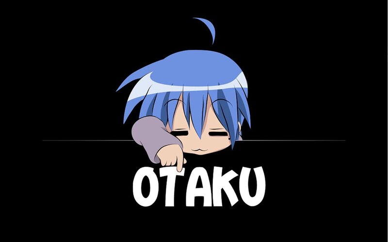 blue-haired anime character peeking
