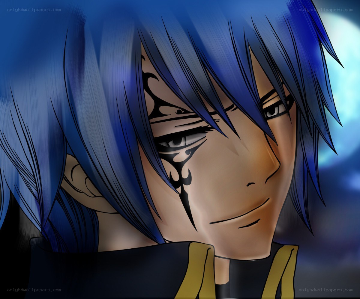 blue-haired anime character portrait
