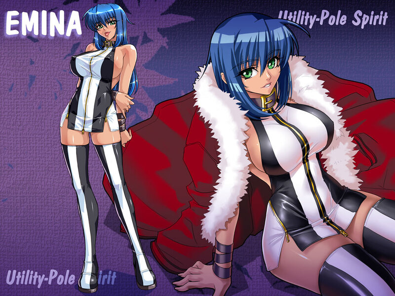 Blue-haired Anime Character — Purple, Dramatic