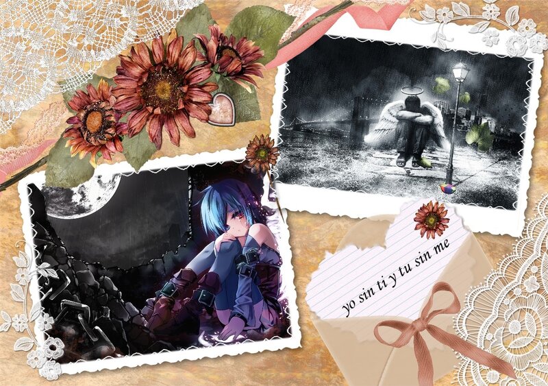 Blue-haired Anime Character — Purple, Melancholic