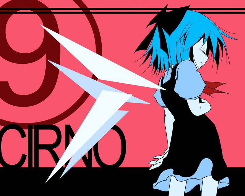 Blue-haired Anime Character — Red, Dramatic, Lightning Bolt