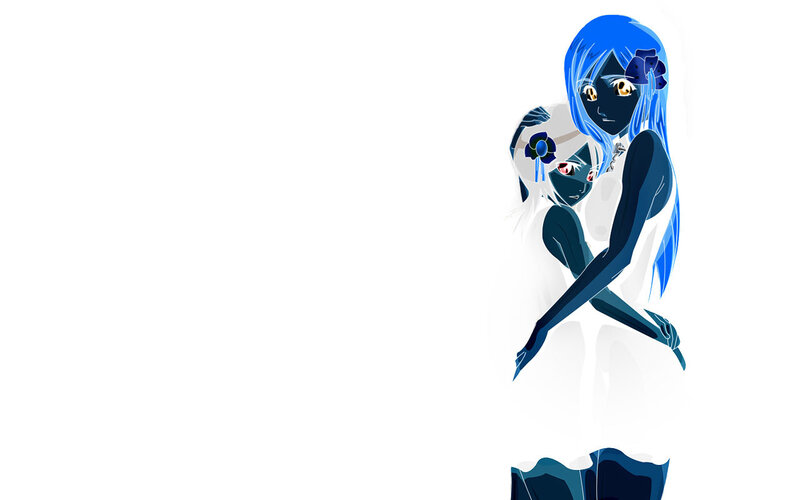 blue-haired anime characters
