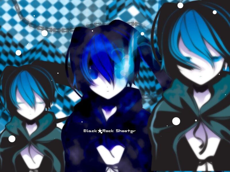 Blue-haired anime characters