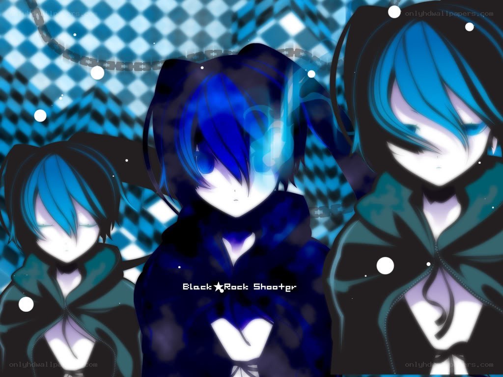 Blue-haired anime characters