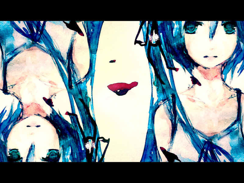 blue-haired anime characters