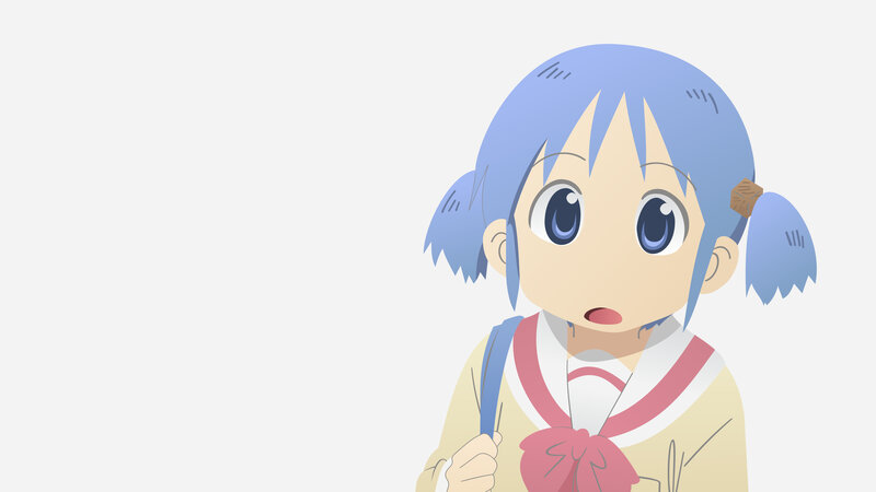 blue-haired anime girl