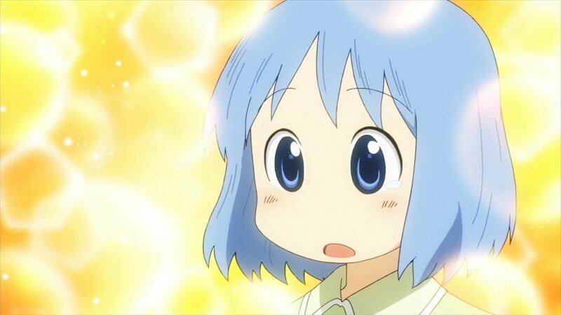 blue-haired anime girl