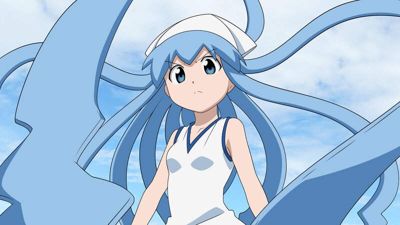 Blue-haired Anime Girl — Blue, Calm, Afternoon, Anime Character