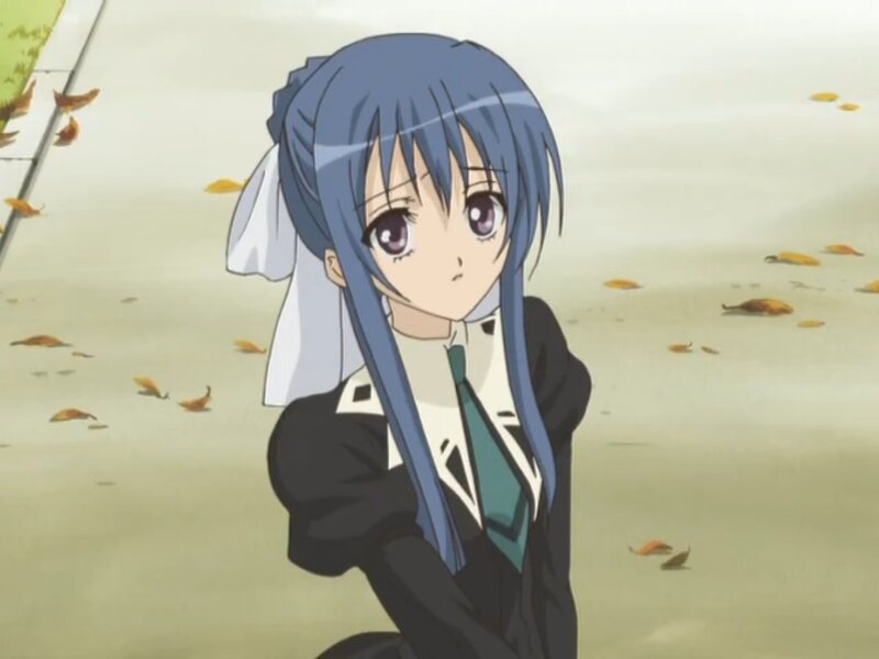 Blue-haired Anime Girl — Blue, Calm, Autumn