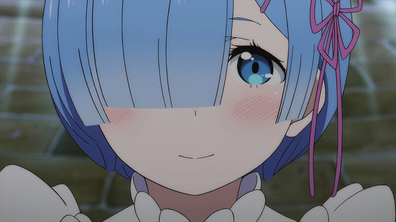 Blue-haired Anime Girl — Blue, Calm, Blonde Hair