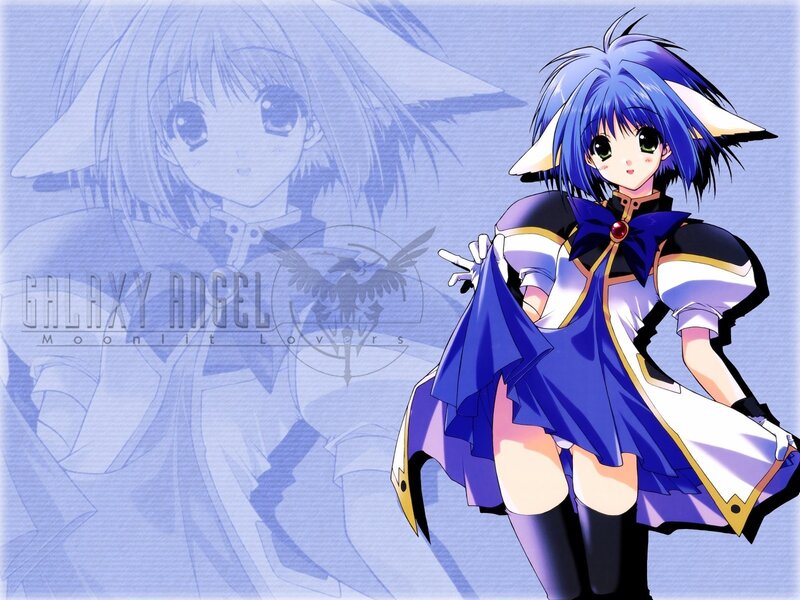 Blue-haired Anime Girl — Blue, Calm, Cat Ears