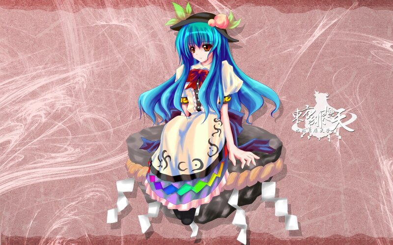 Blue-haired Anime Girl — Blue, Calm, Hat
