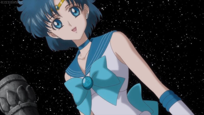Blue-haired Anime Girl — Blue, Calm, Night, Space