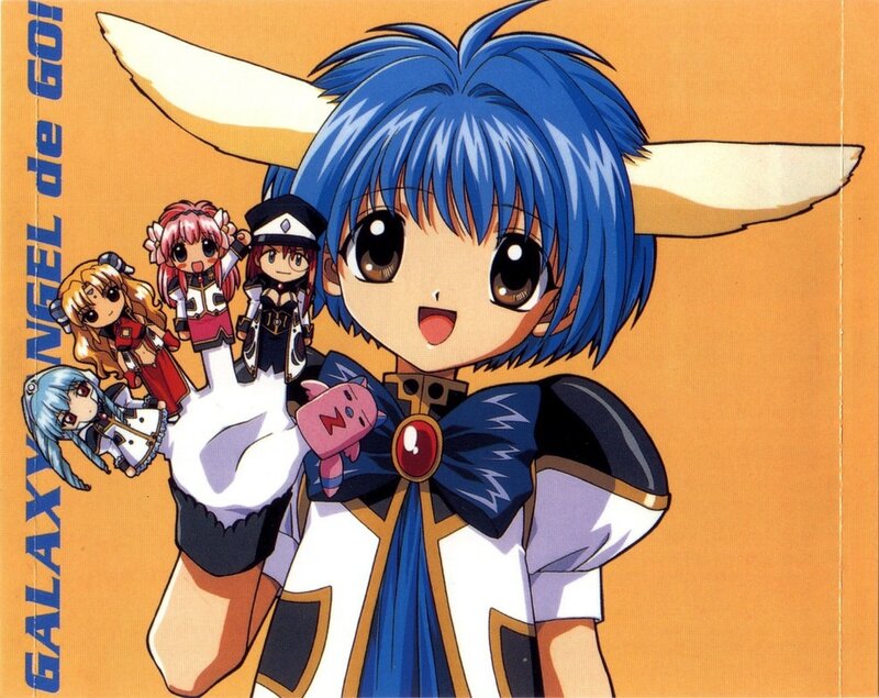 Blue-haired Anime Girl — Blue, Cheerful, Chibi Characters