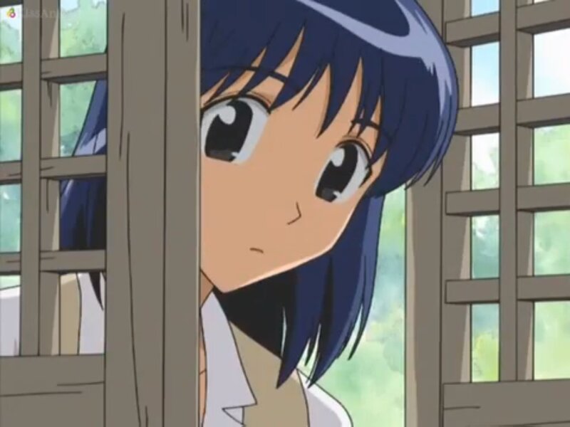 Blue-haired Anime Girl — Blue, Curious