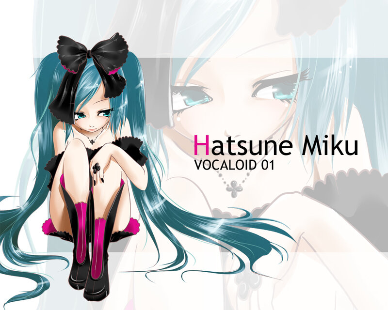 Blue-haired Anime Girl — Blue, Dramatic, Bow