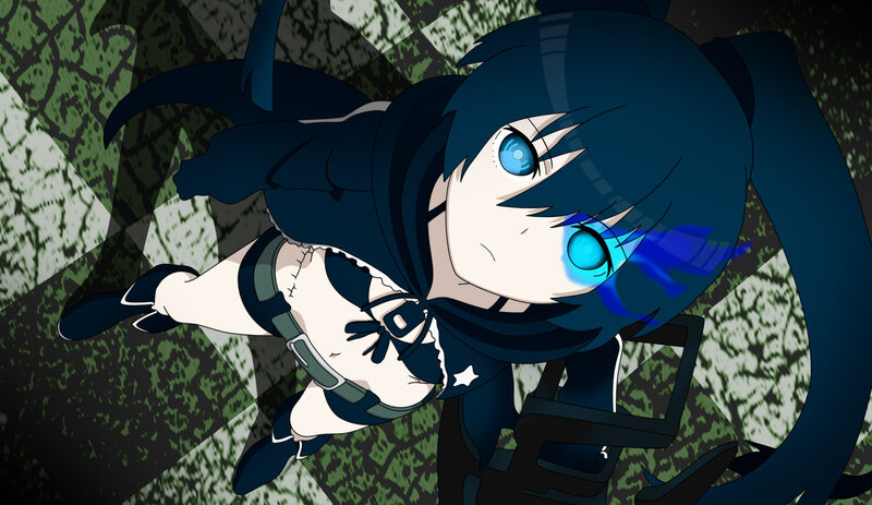 Blue-haired Anime Girl — Blue, Dramatic, Manga Art Style
