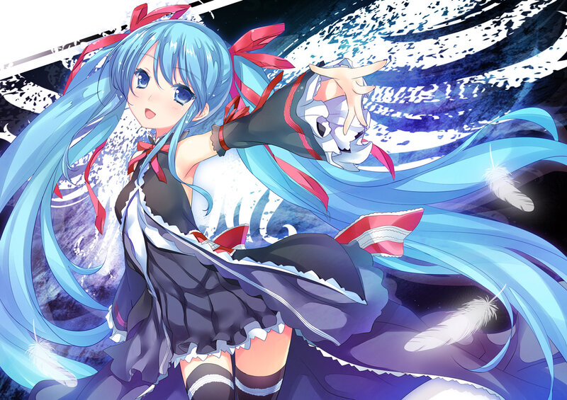 Blue-haired Anime Girl — Blue, Dramatic, Mask