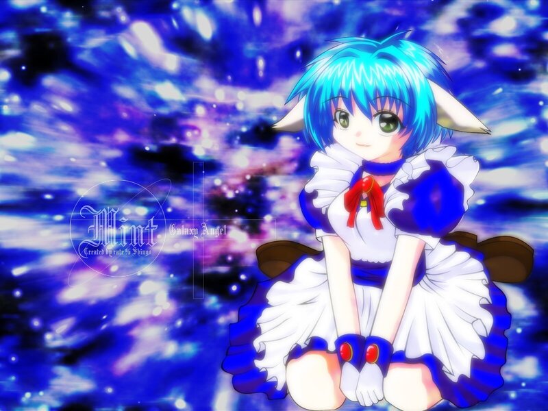 Blue-haired Anime Girl — Blue, Dreamy, Ears