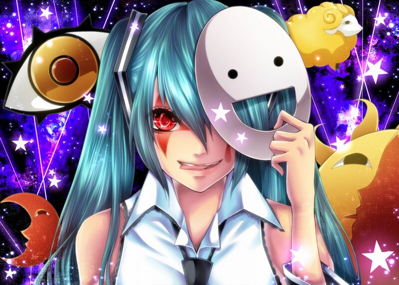 Blue-haired Anime Girl — Blue, Fantastical