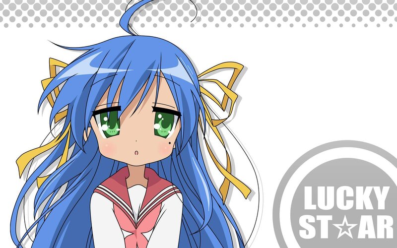 Blue-haired Anime Girl — Blue, Innocent, Green Eyes, Sailor Uniform