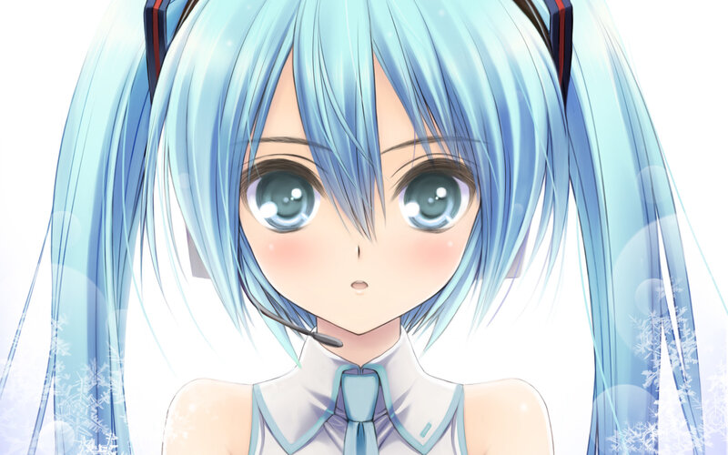 Blue-haired Anime Girl — Blue, Innocent