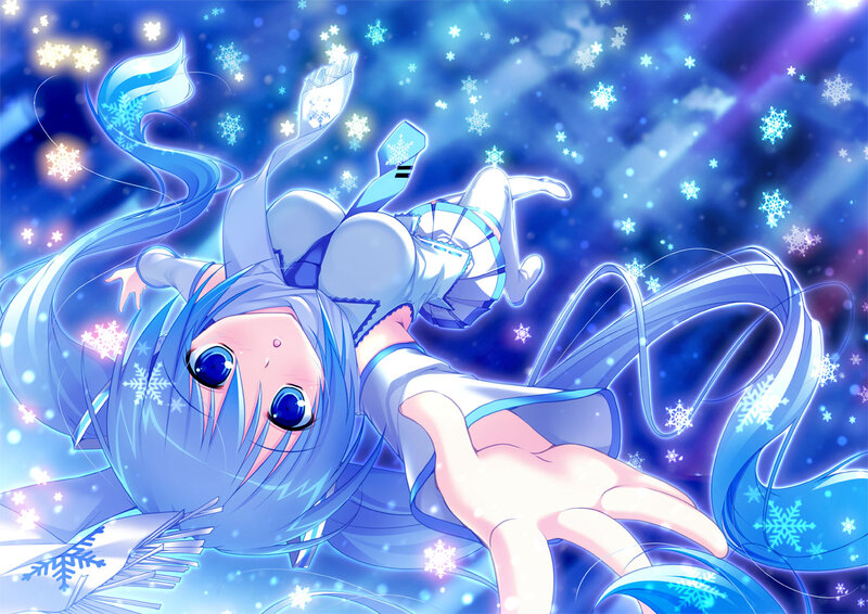 Blue-haired Anime Girl — Blue, Magical